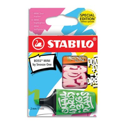 Stabilo - Stabilo Boss Mini 3 Pezzi Stabilo - Stabilo Boss Mini 3 Pezzi