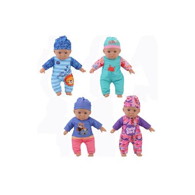 Kidz Corner - Bebe' Morbido 32 Cm Con Tutina 4ass Kidz Corner - Bebe' Morbido 32 Cm Con Tutina 4ass