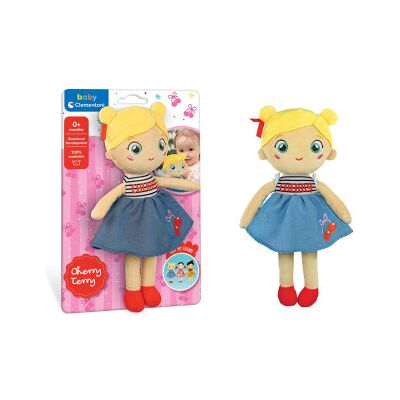Baby Clementoni - Soft Doll Cherry Terry Baby Clementoni Baby Clementoni - Soft Doll Cherry Terry Baby Clementoni