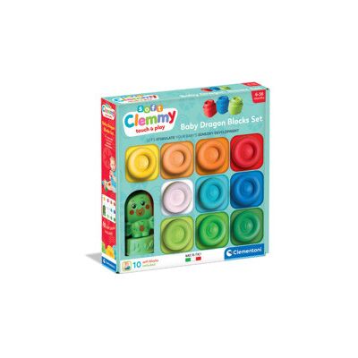 Clemmy - Clemmy Set 10 Mattoncini Drago Clemmy - Clemmy Set 10 Mattoncini Drago