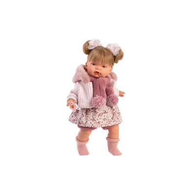 Llorens - Reborn Morbido Joelle 38cm Sciarpa Fucsia Llorens - Reborn Morbido Joelle 38cm Sciarpa Fucsia