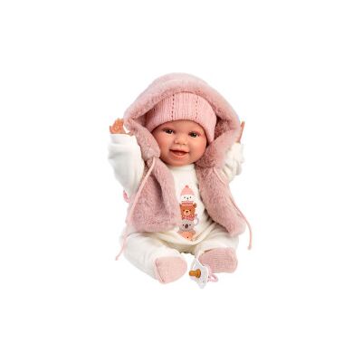 Llorens - Reborn Morbido Chloe 38cm Pelliccia Rosa Llorens - Reborn Morbido Chloe 38cm Pelliccia Rosa