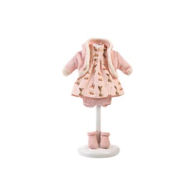 Llorens - Abito Animali Con Giacca Rosa E Cappuccio 33cm Llorens - Abito Animali Con Giacca Rosa E Cappuccio 33cm