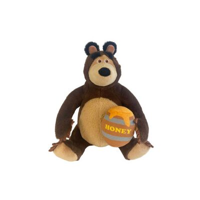 Nobrand - Orso Masha Peluche Con Miele 25cm Nobrand - Orso Masha Peluche Con Miele 25cm