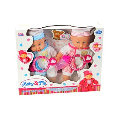 Kidz Corner - Baby E Me Bebe' Gemelli Con Voce Kidz Corner - Baby E Me Bebe' Gemelli Con Voce