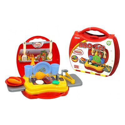 Kidz Corner - Valigetta Barbecue Con Accessori Kidz Corner Br Kidz Corner - Valigetta Barbecue Con Accessori Kidz Corner Br