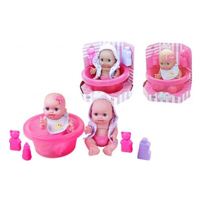 Kidz Corner - Baby E Me Bebe' 30 Cm Con Tinozza Kidz Corner - Baby E Me Bebe' 30 Cm Con Tinozza