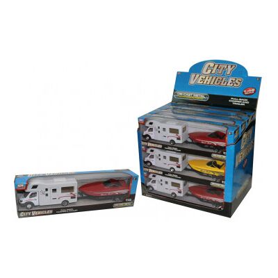 DG Camper Modello - Set di Giocattoli con Veicoli Vari DG Camper Modello - Set di Giocattoli con Veicoli Vari