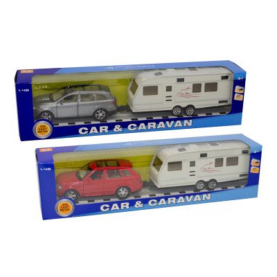 Kidz Corner - Auto Con Roulotte Die Cast Kidz Corner Kidz Corner - Auto Con Roulotte Die Cast Kidz Corner