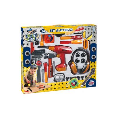Kidz Corner - Set Di Attrezzi 34 Pezzi Kidz Corner - Set Di Attrezzi 34 Pezzi