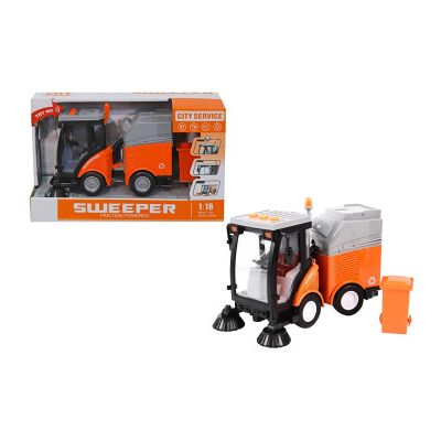 Kidz Corner - Spazzatrice Strada Frizione Luci 1:16 Kidz Corner - Spazzatrice Strada Frizione Luci 1:16