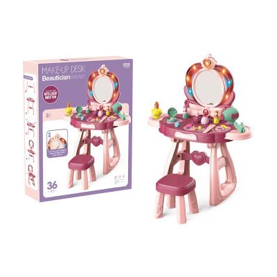 Kidz Corner - Specchiera Vanity Luci E Suoni E Sgabello Kidz Corner - Specchiera Vanity Luci E Suoni E Sgabello