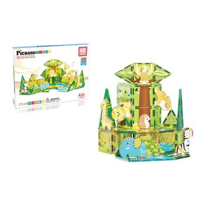 Picasso - Magnetic Piastrelle Safari 8 Animali 46pz Picasso - Magnetic Piastrelle Safari 8 Animali 46pz