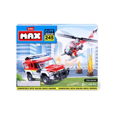 Max Build - Max Pompieri 2 Veicoli Emergenza 265pz Max Build - Max Pompieri 2 Veicoli Emergenza 265pz