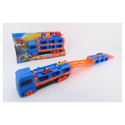 Kidz Corner - Bisarca E Pista Lanciatore 2in1 Con 2 Auto Kidz Corner - Bisarca E Pista Lanciatore 2in1 Con 2 Auto