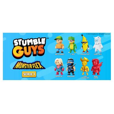 Stumble Guys - Stumble Guys Monsterflex Pack Da 3 Personaggi Stumble Guys - Stumble Guys Monsterflex Pack Da 3 Personaggi
