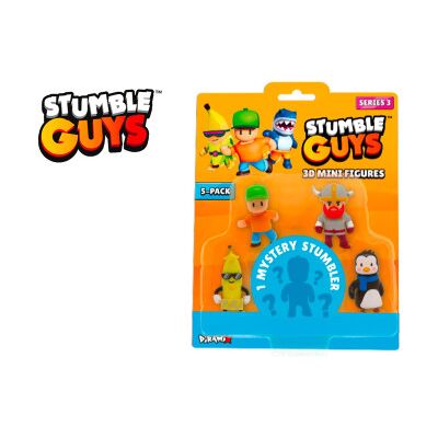 Stumble Guys - Stumble Guys Blister 5 Personaggi 3oserie Stumble Guys - Stumble Guys Blister 5 Personaggi 3oserie