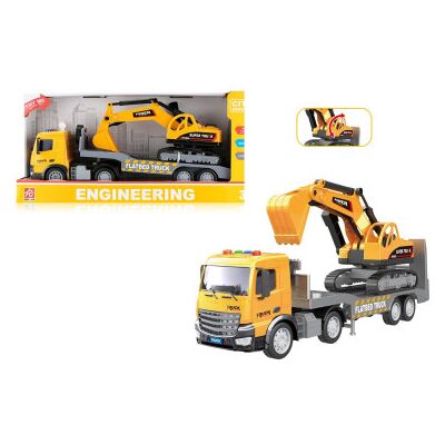 Kidz Corner - Camion Con Escavatore 40cm Luci Suoni Kidz Corner - Camion Con Escavatore 40cm Luci Suoni