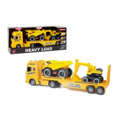 Kidz Corner - Camion Trasporto 2 Veicoli Cantiere Luci Suoni Kidz Corner - Camion Trasporto 2 Veicoli Cantiere Luci Suoni