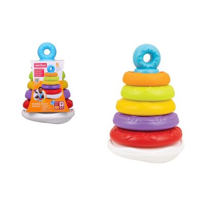 Winfun - Torre Golosa Con Ciambelle Impilabili Winfun - Torre Golosa Con Ciambelle Impilabili