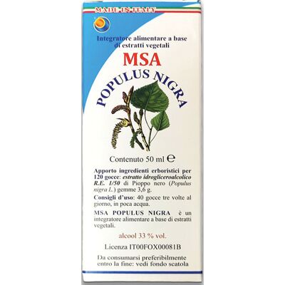 Herboplanet Msa Populus Nigra - Supporta Circolazione - Integratore Herboplanet Msa Populus Nigra - Supporta Circolazione - Integratore