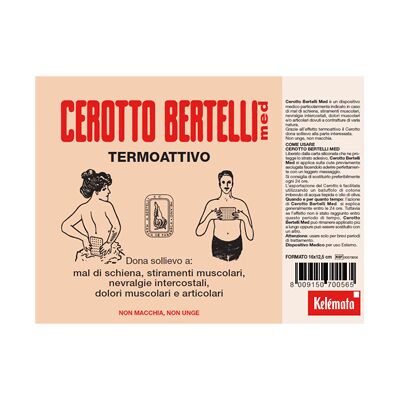 Cerotto Antidolorifico Bertelli - Effetto Termoattivo Cerotto Antidolorifico Bertelli - Effetto Termoattivo