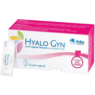 Fidia Farmaceutici Hyalo Gyn - Ovuli Vaginali Idratanti - 10 pezzi Fidia Farmaceutici Hyalo Gyn - Ovuli Vaginali Idratanti - 10 pezzi