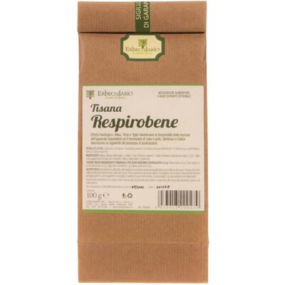 Erbecedario Tisana Respirobene 100 grammi Erbecedario Tisana Respirobene 100 grammi