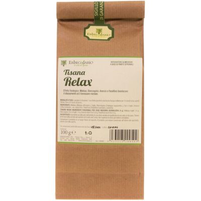 Erbecedario Tisana Relax 100 grammi Erbecedario Tisana Relax 100 grammi