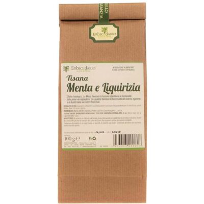 Erbecedario Tisana Menta e Liquirizia 100 grammi Erbecedario Tisana Menta e Liquirizia 100 grammi
