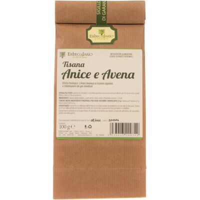 Erbecedario Tisana Anice e Avena 100 grammi Erbecedario Tisana Anice e Avena 100 grammi