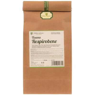 Erbecedario Tisana Respirobene 200 grammi Erbecedario Tisana Respirobene 200 grammi