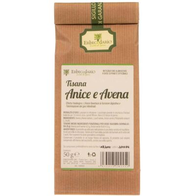 Erbecedario Tisana Anice e Avena 50 grammi Erbecedario Tisana Anice e Avena 50 grammi