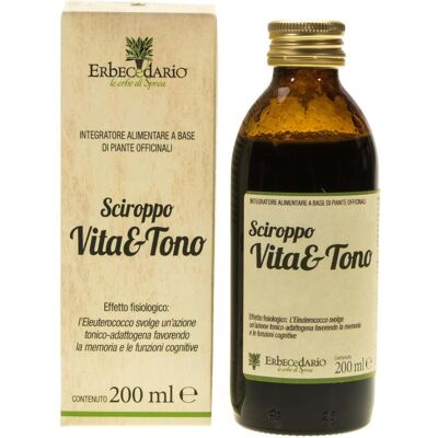 Erbecedario Sciroppo Vita&Tono 200 ml Erbecedario Sciroppo Vita&Tono 200 ml