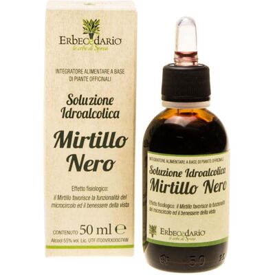 Erbecedario Soluzione Idroalcolica Mirtillo Nero 50 ml Erbecedario Soluzione Idroalcolica Mirtillo Nero 50 ml