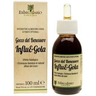 Erbecedario Gocce del Benessere Influ&Gola 100 ml Erbecedario Gocce del Benessere Influ&Gola 100 ml