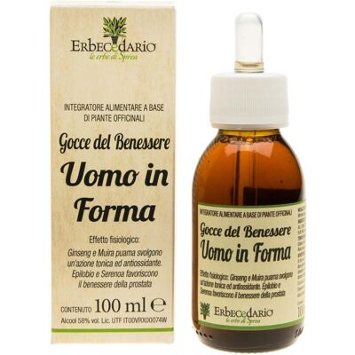 Erbecedario Gocce del Benessere Uomo in Forma 100 ml Erbecedario Gocce del Benessere Uomo in Forma 100 ml
