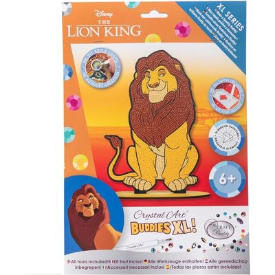Binney&smith - Crayola Crystal Art Buddies Xl Kit Diamond Painting Originale, Re Leone Mufasa Binney&smith - Crayola Crystal Art Buddies Xl Kit Diamond Painting Originale, Re Leone Mufasa