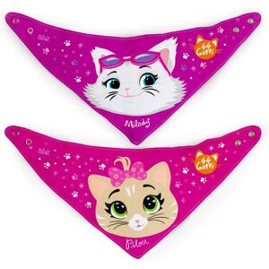Lulabi 44 Gatti Set 2 Bavaglini In Cotone Bandana Bambina Lulabi 44 Gatti Set 2 Bavaglini In Cotone Bandana Bambina