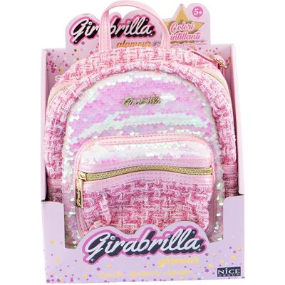 Nice & Nasty S.R.L. Girabrilla Tweed Zainetto Colore Rosa Scintillante Nice & Nasty S.R.L. Girabrilla Tweed Zainetto Colore Rosa Scintillante