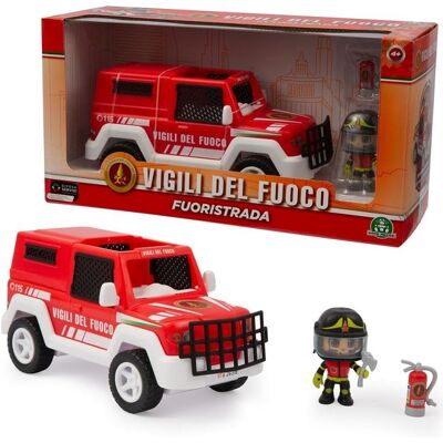 Veicolo fuoristrada Giochi Preziosi con personaggio di salvataggio da 7 cm Veicolo fuoristrada Giochi Preziosi con personaggio di salvataggio da 7 cm