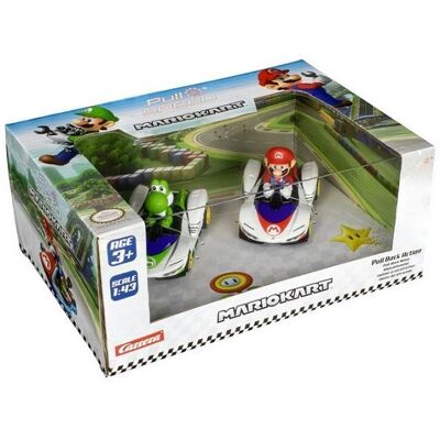 Stadlbauer - Carrera Carrera Super Mario Kart Set 2 Auto Pull Speed A Retroricarica Stadlbauer - Carrera Carrera Super Mario Kart Set 2 Auto Pull Speed A Retroricarica