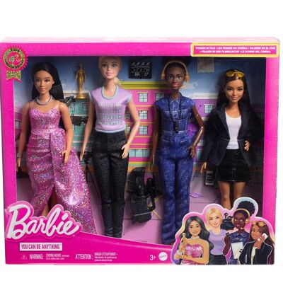 Toys One Mattel Hrg54 Barbie Carriere Set 4 Bambole Donne Del Cinema Toys One Mattel Hrg54 Barbie Carriere Set 4 Bambole Donne Del Cinema