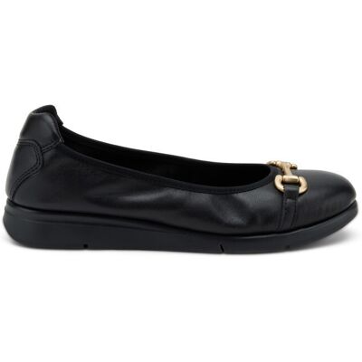 Frau ballerina superflex in pelle black con morsetto 51p4 Frau ballerina superflex in pelle black con morsetto 51p4