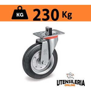 Tellure Rôta Ruota 53 cassonetti supporto bloccaggio centralizzato max 230Kg Tellure Rôta Ruota 53 cassonetti supporto bloccaggio centralizzato max 230Kg