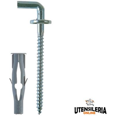 Tassello in nylon Fischer FU-H - 6x35mm con gancio aperto Tassello in nylon Fischer FU-H - 6x35mm con gancio aperto