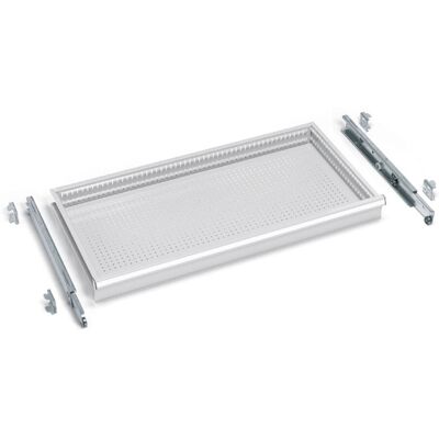 Fami Cassetto estrazione telescopica porta boccole NC 908x449x135mm frontale 150mm, portata 100Kg Fami Cassetto estrazione telescopica porta boccole NC 908x449x135mm frontale 150mm, portata 100Kg