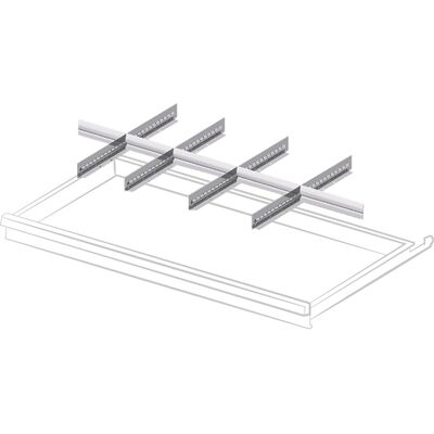 Set 9 divisori fessurati per cassetti Fami Gear Garage frontale 100-125mm, 54x27EH Set 9 divisori fessurati per cassetti Fami Gear Garage frontale 100-125mm, 54x27EH
