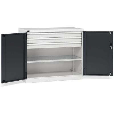 Armadio ante battenti Fami Perfom 1193x555x1000 con 3 cassetti, portata 800 Kg Armadio ante battenti Fami Perfom 1193x555x1000 con 3 cassetti, portata 800 Kg
