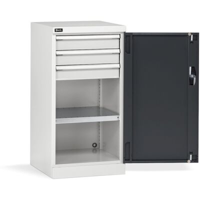 Armadio ante battenti Fami Perfom 512x555x1000 con 3 cassetti, portata 800 Kg Armadio ante battenti Fami Perfom 512x555x1000 con 3 cassetti, portata 800 Kg